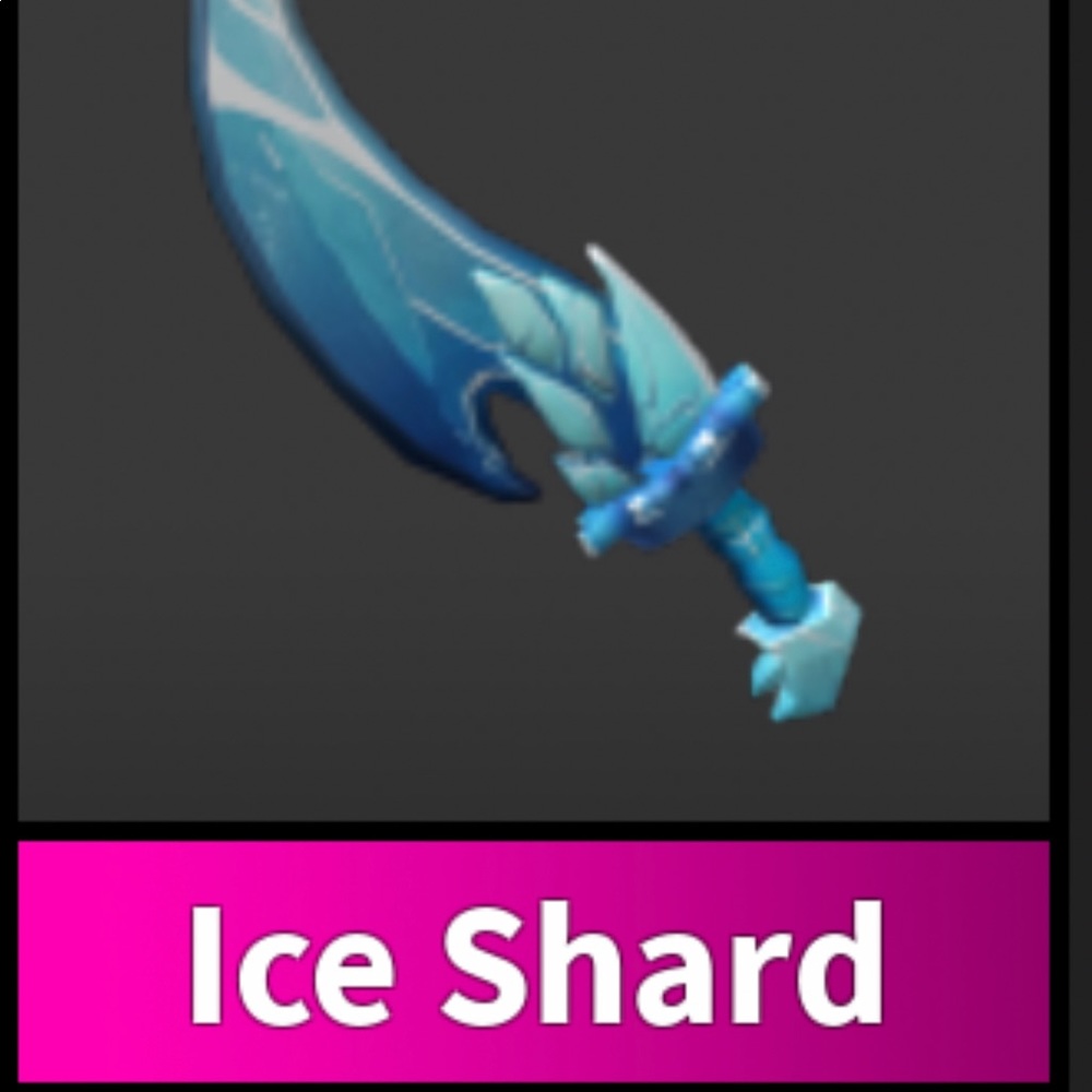 Roblox Selling ice shard for on the game murder mystery 2